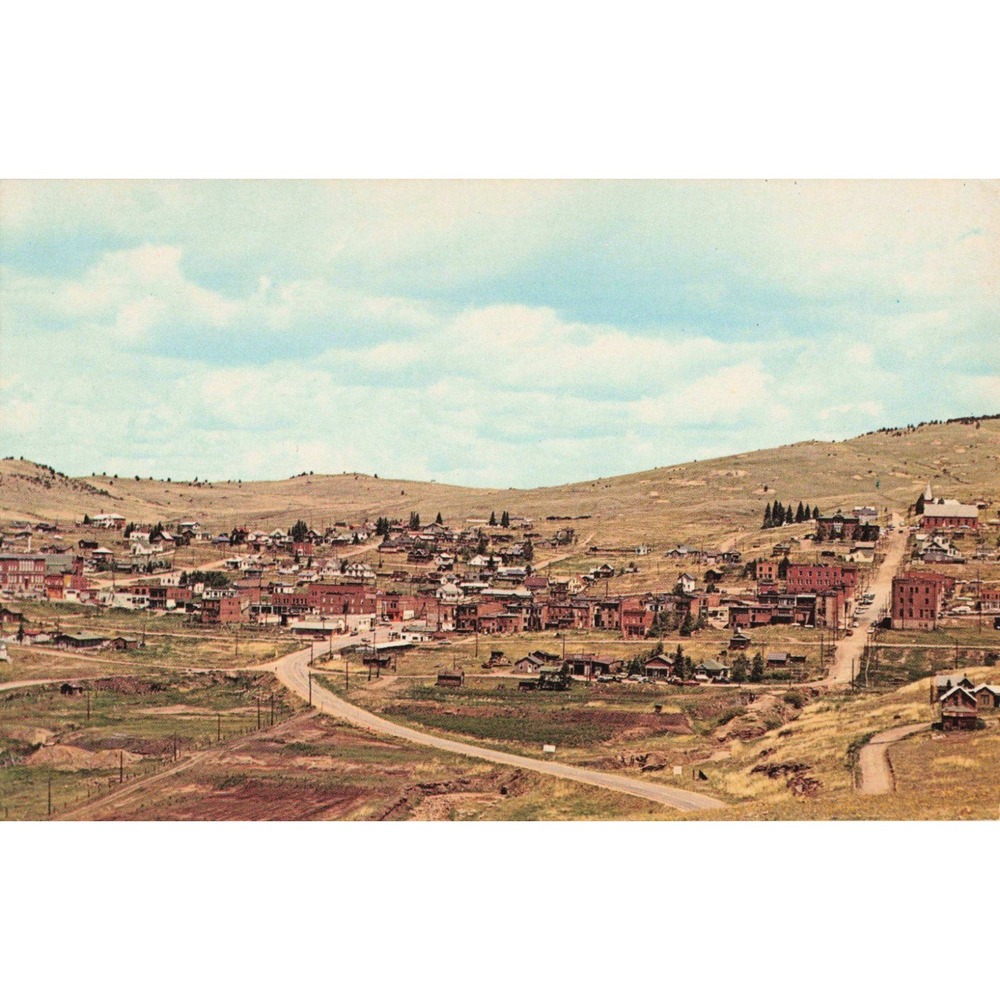 Vintage Cripple Creek Colorado Postcard Scenic Aerial View Plastichrome 1970 - Picture 1 of 2